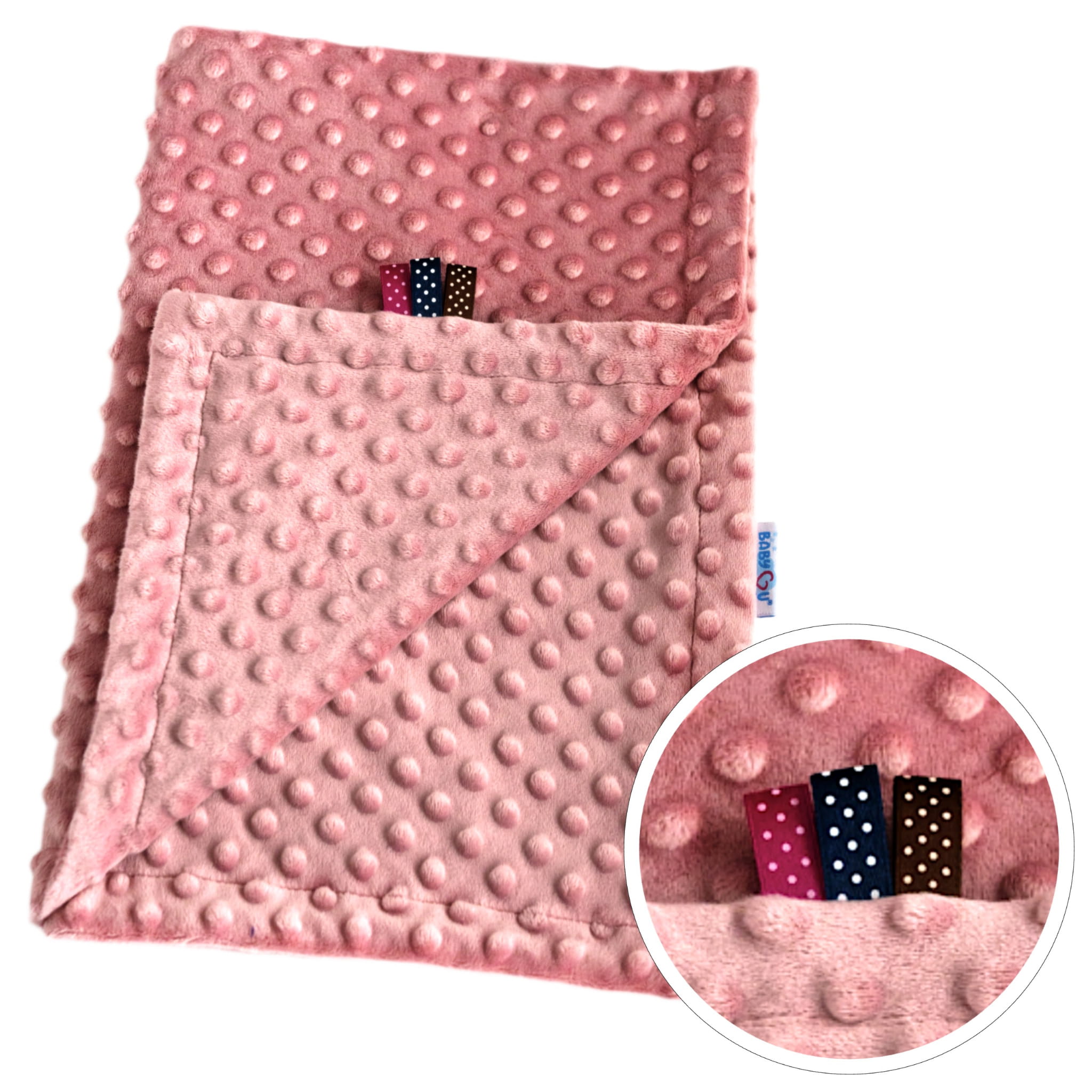 Kocyk  dwuwarstwowy minky / 75x55 cm; LOVE