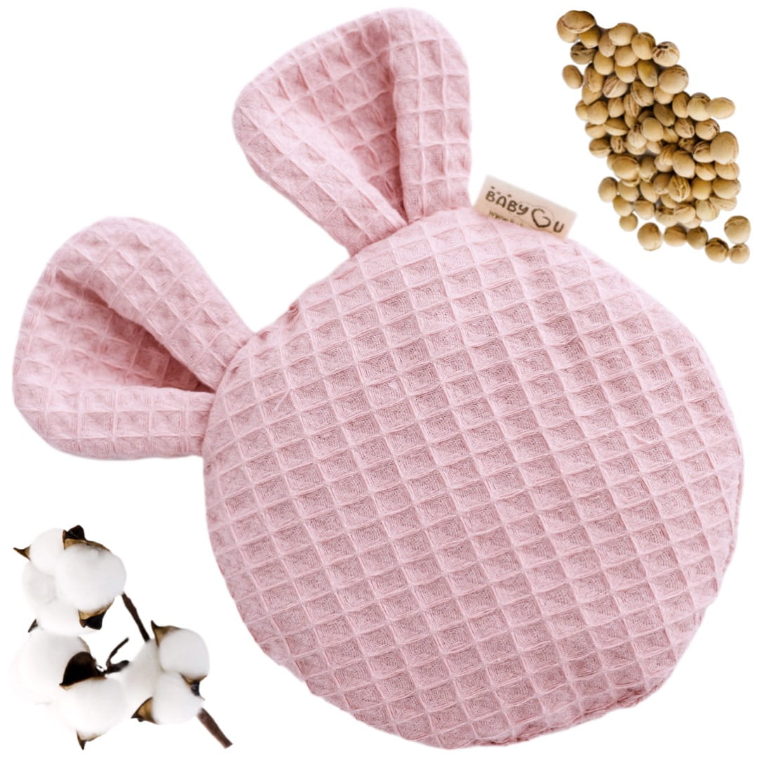 Termoforek z pestkami wiśni;15 cm / uszka / PINK