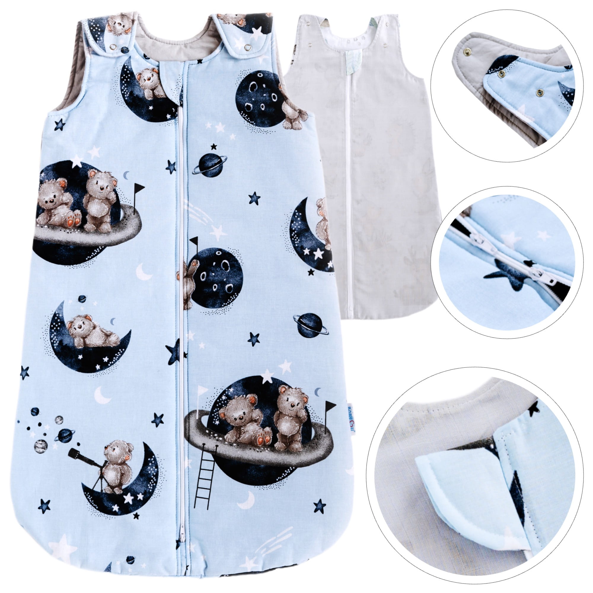 Śpiworek niemowlęcy letni;0-9 miesięcy / 0,5 TOG;Kolekcja COMFORT / Model LUNA