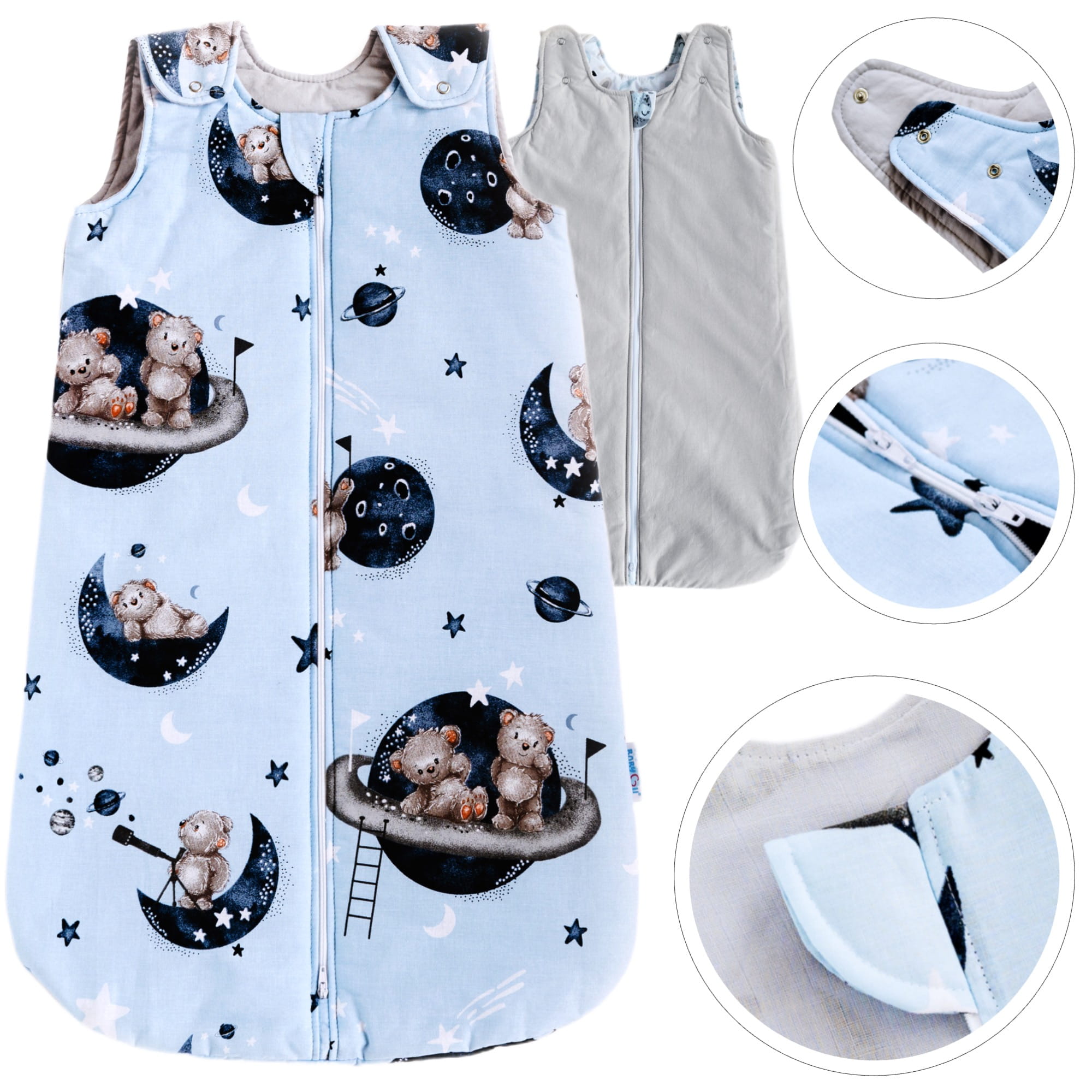 Śpiworek niemowlęcy całoroczny;0-9 miesięcy / 1,5 TOG;Kolekcja COMFORT / Model LUNA