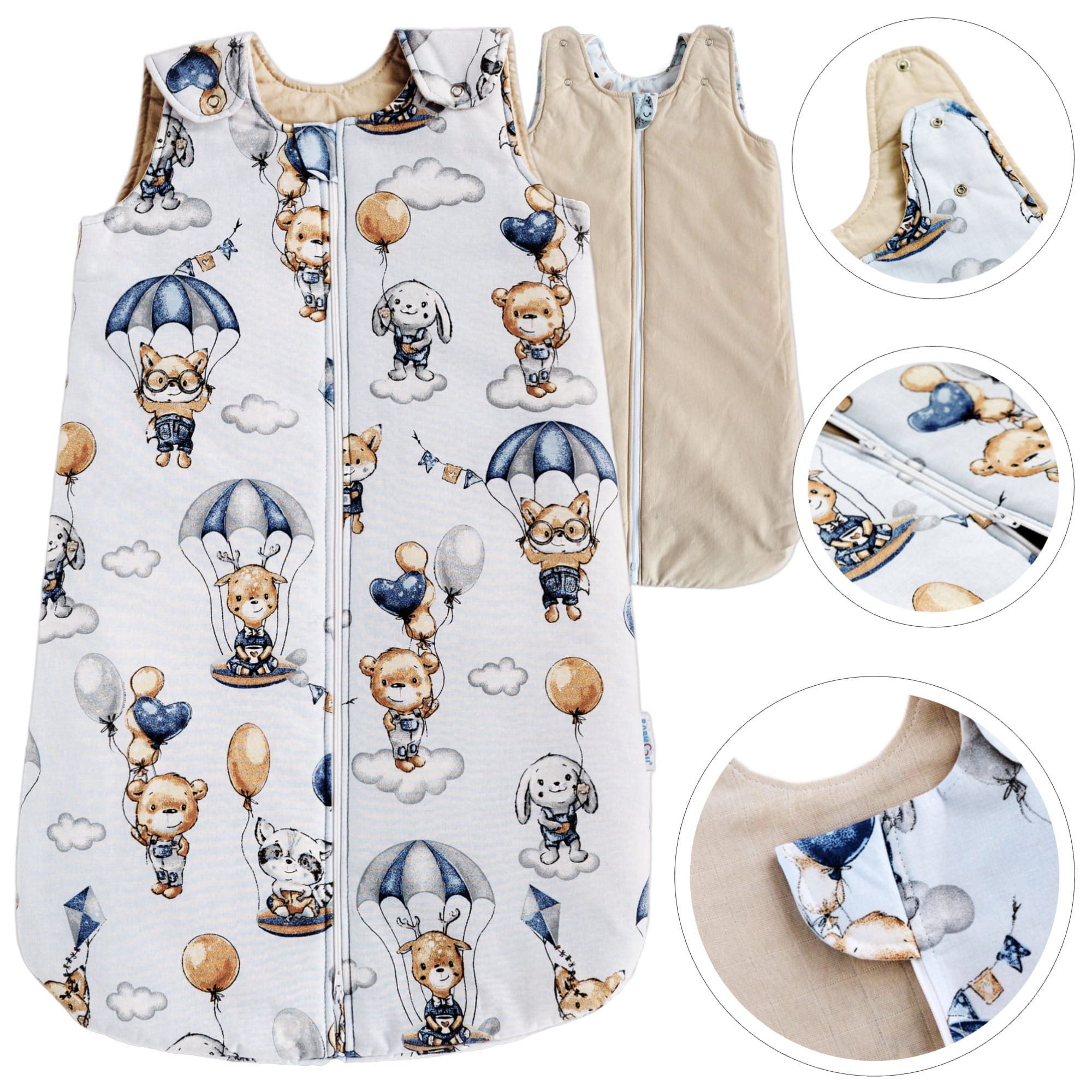 Śpiworek niemowlęcy całoroczny;0-9 miesięcy / 1,5 TOG;Kolekcja COMFORT / Model AVIA