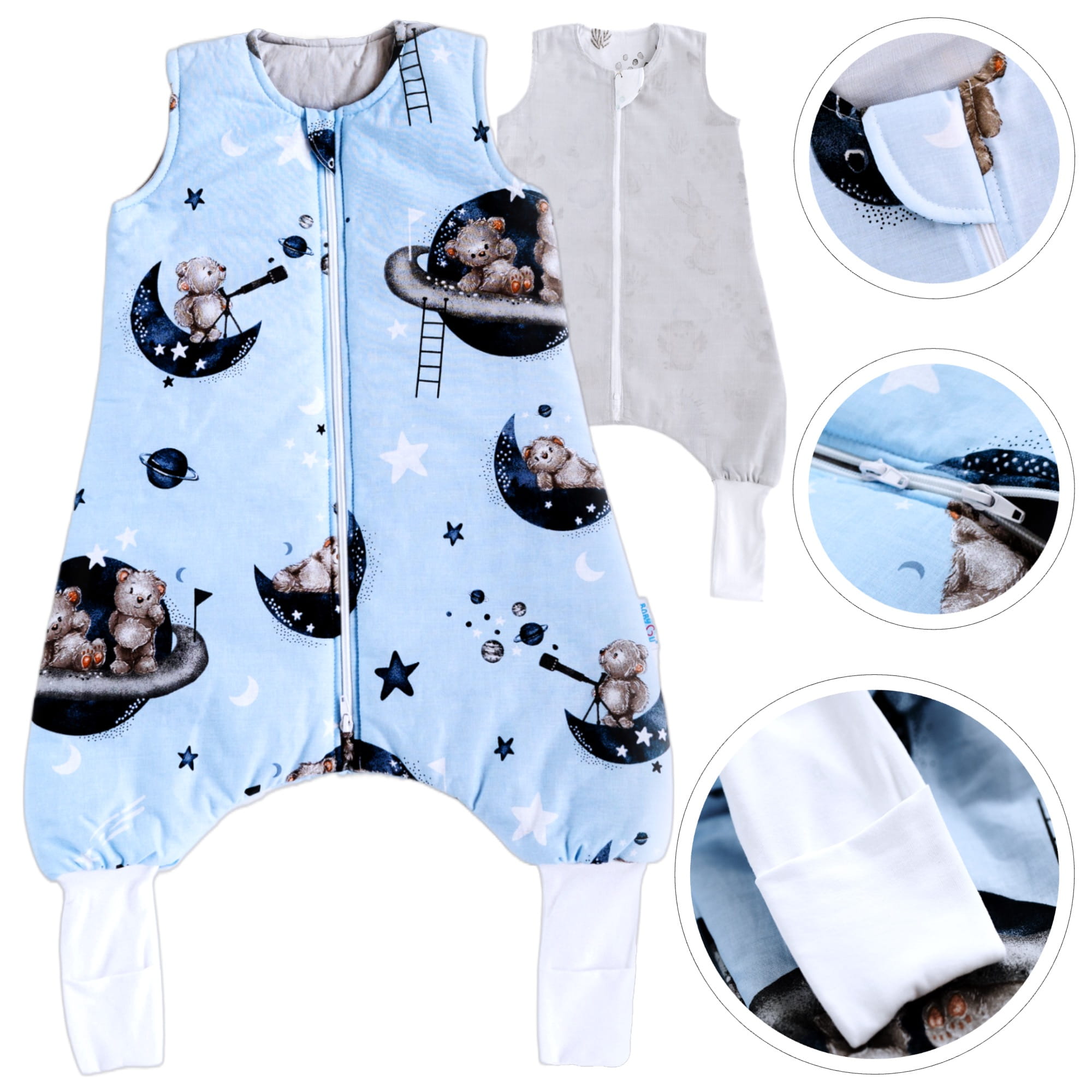 Śpiworek z nogawkami letni;9-18 miesięcy / 0,5 TOG;Kolekcja COMFORT / Model LUNA