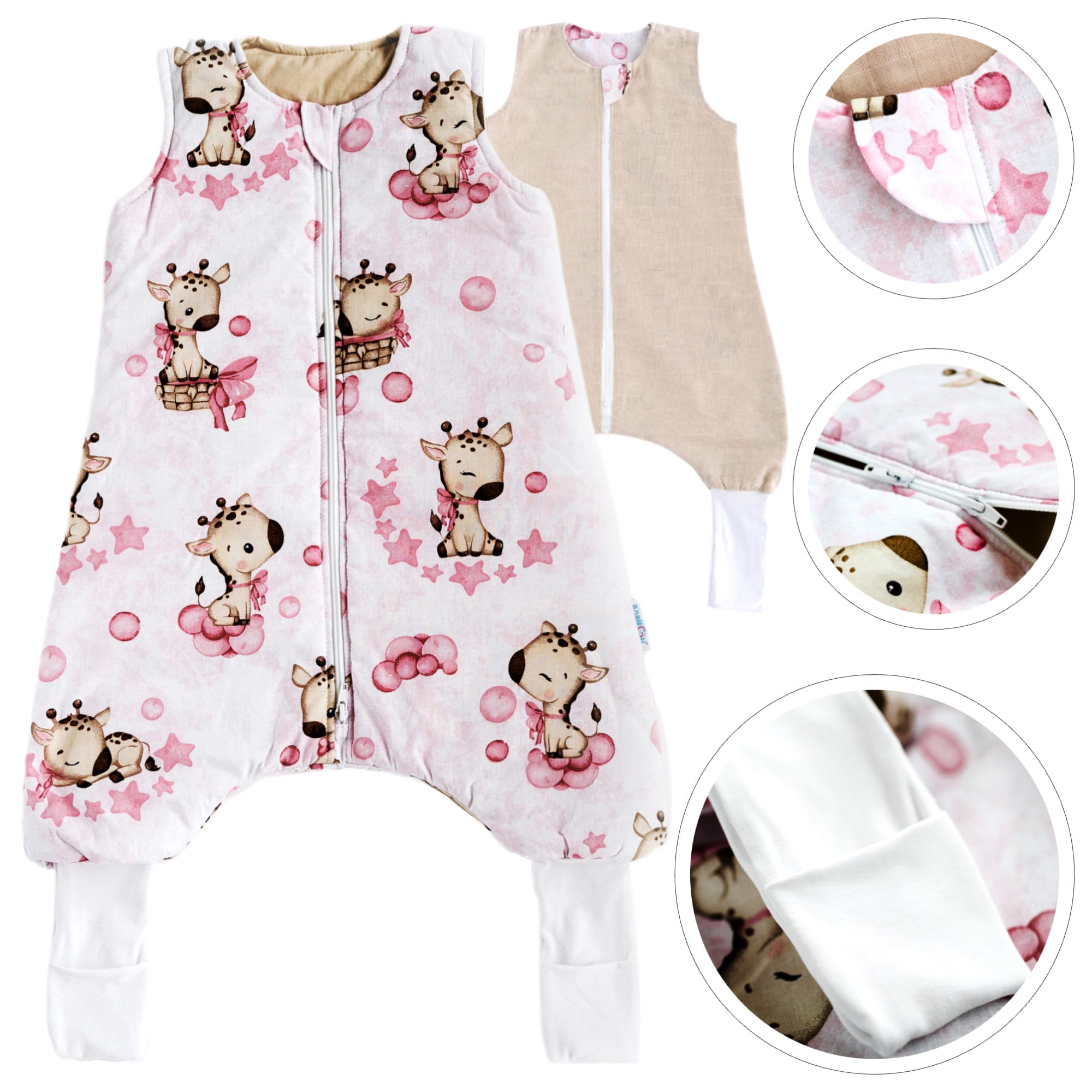 Śpiworek z nogawkami letni;9-18 miesięcy / 0,5 TOG;Kolekcja COMFORT / Model LOVE