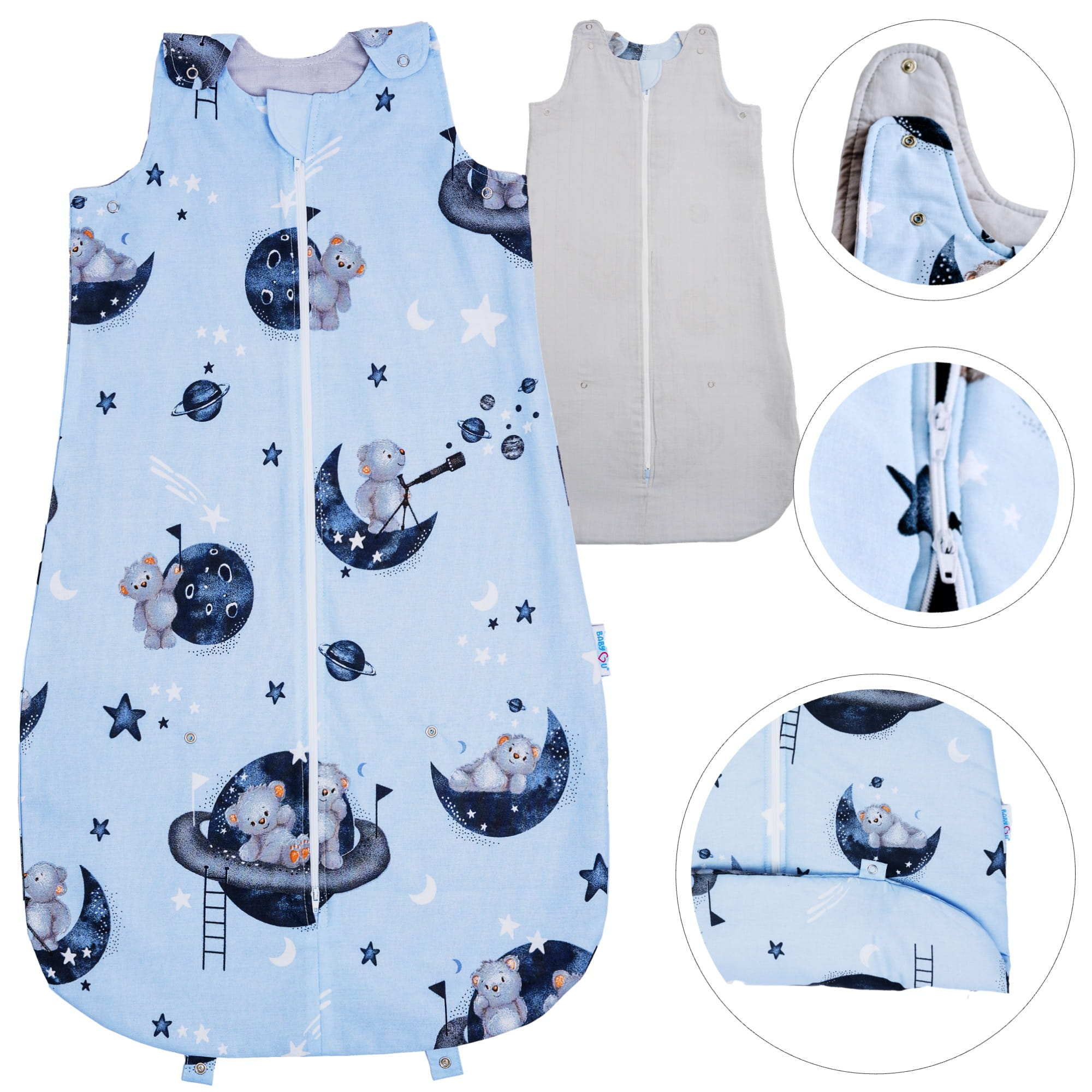 Śpiworek niemowlęcy letni regulowany;0-18 miesięcy / 0,5 TOG;Kolekcja COMFORT / Model LUNA