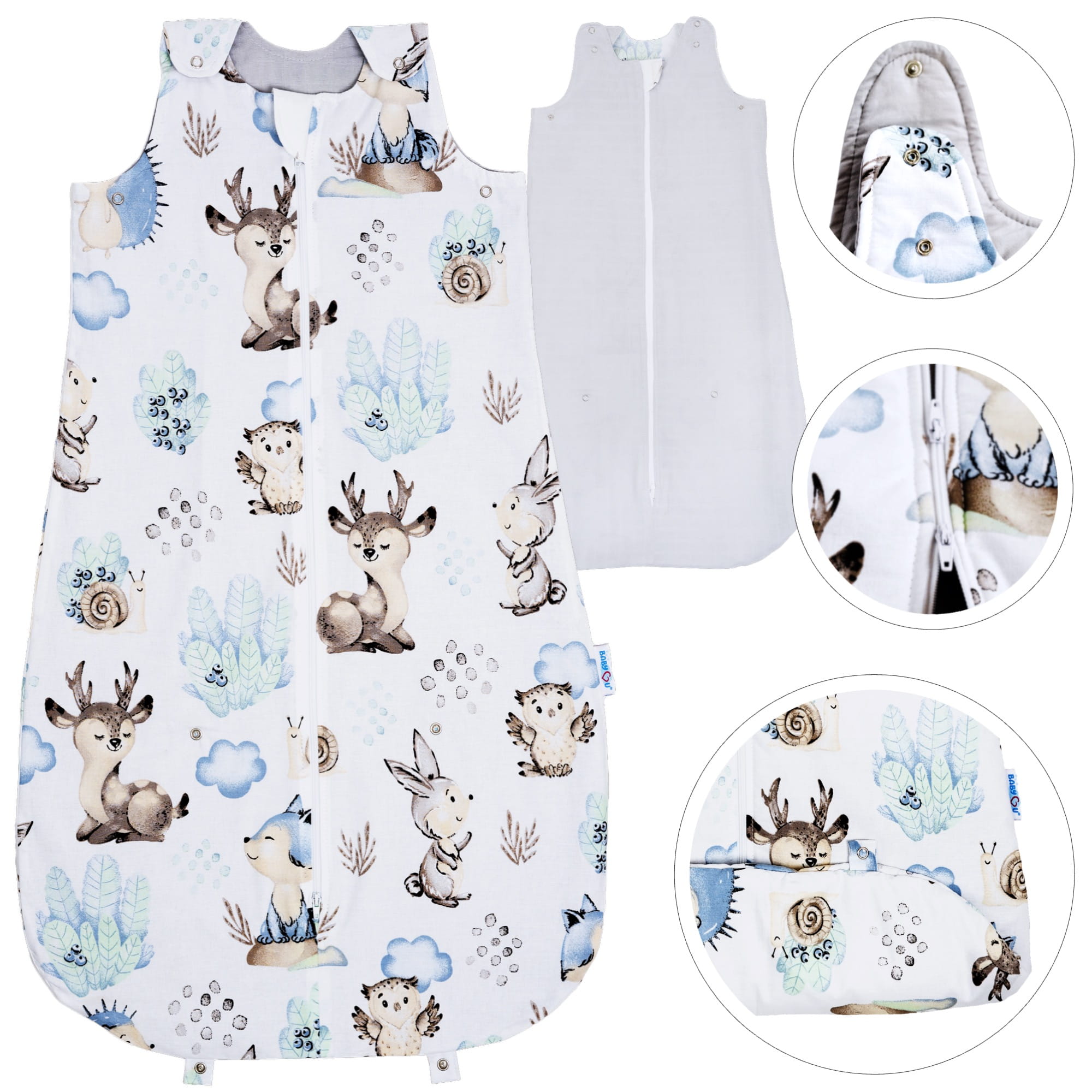 Śpiworek niemowlęcy letni regulowany;0-18 miesięcy / 0,5 TOG;Kolekcja COMFORT / Model BLISS