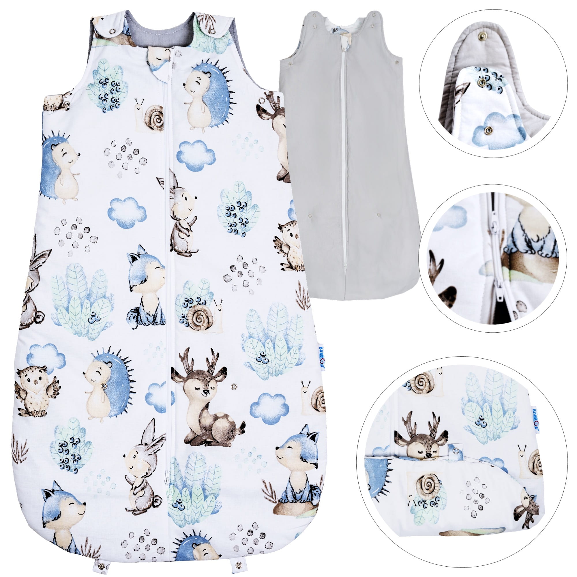 Śpiworek niemowlęcy całoroczny regulowany;0-18 miesięcy / 1,5 TOG;Kolekcja COMFORT / Model BLISS